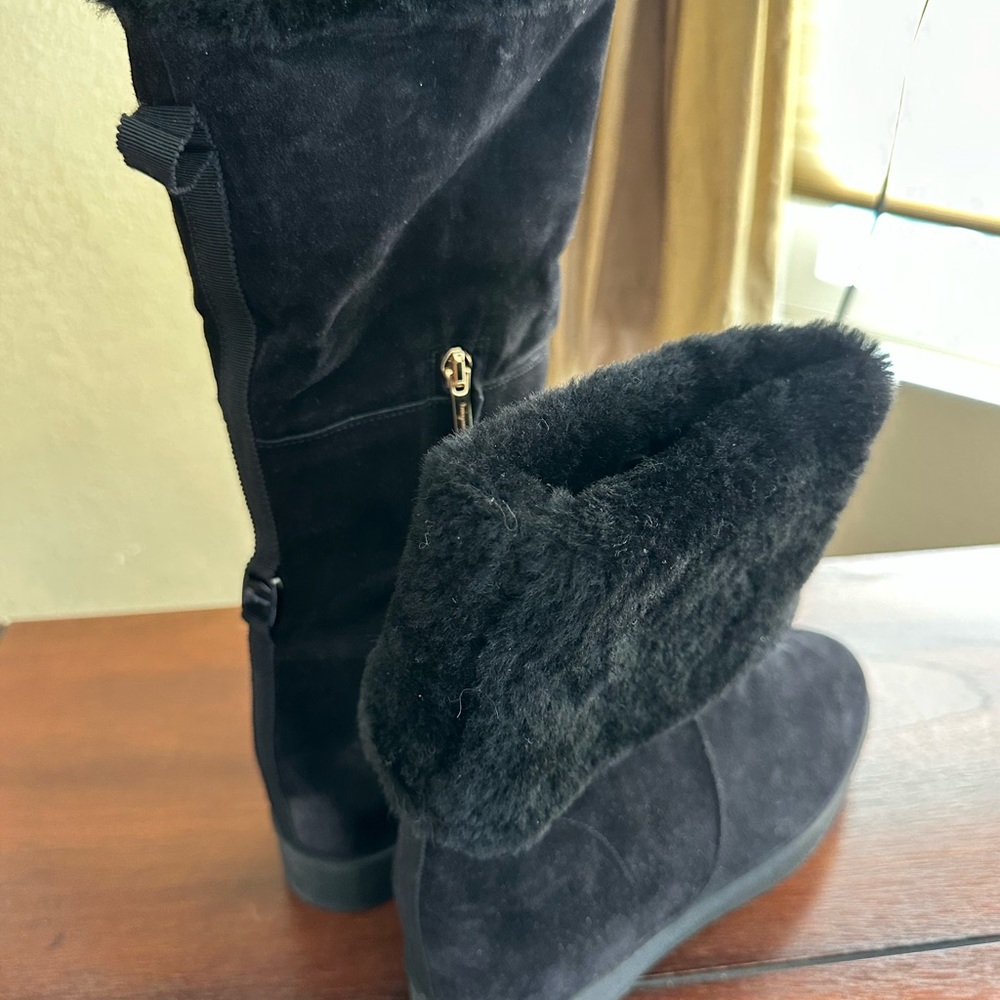 Black Suede Women's Boots